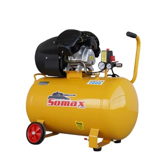 SOMAX ปั๊มลมโรตารี่ขับตรง 100 ลิตร รุ่น SD-4-100 ลมแรงทรงสวย กระทัดรัด ปั๊มลมโรตารี่ ปั๊มลมขับตรง ประหยัดที่ ให้ลมแรง