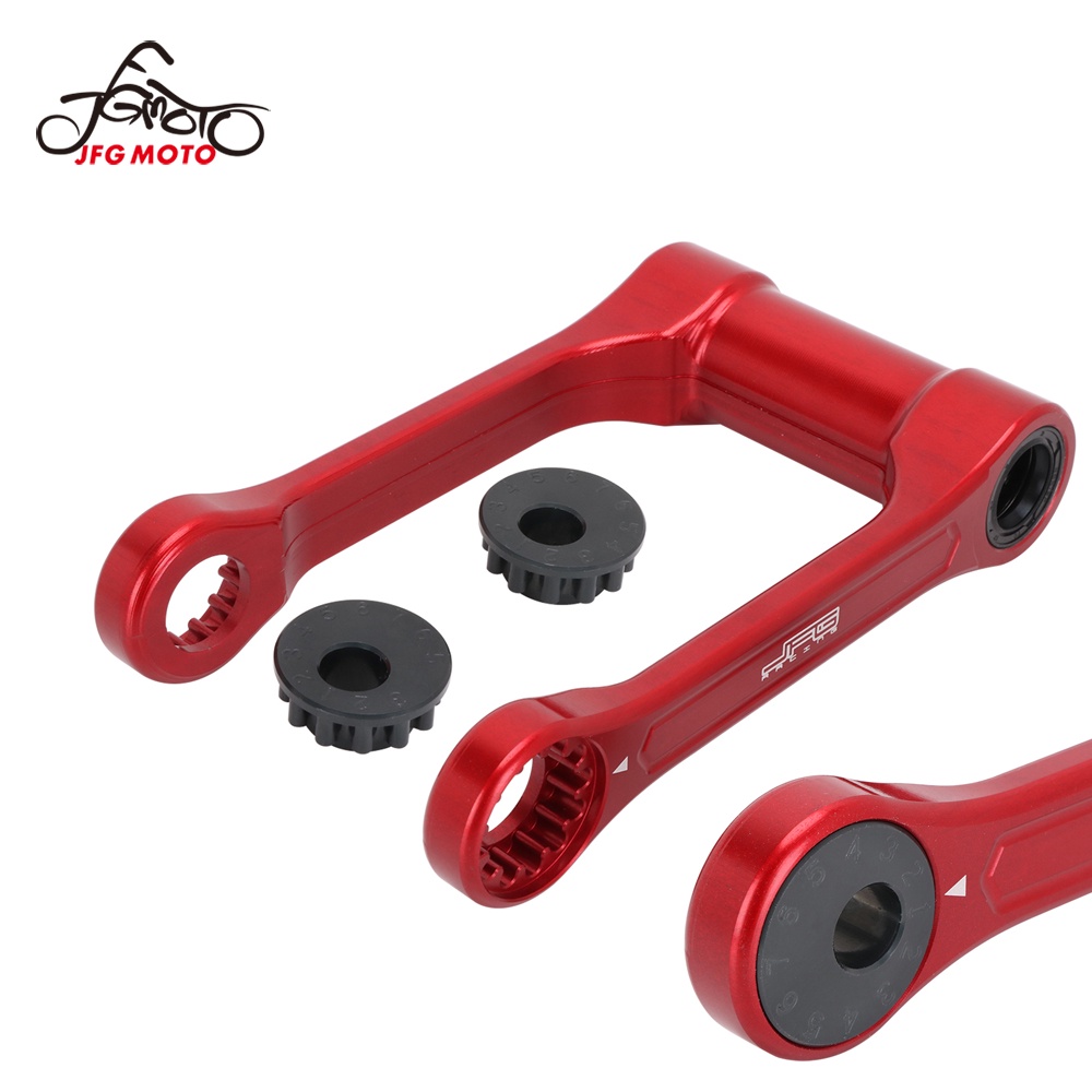 Jfg MOTO รถจักรยานยนต ์ อลูมิเนียมปรับ Lowering Link Kit Fit สําหรับ CRF250L CRF250 RALLY XR650L XR250 อุปกรณ ์ เสริมอะไหล ่