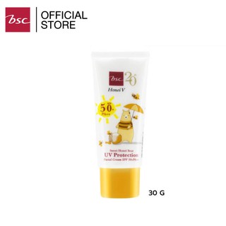 HONEI V BSC SWEET HONEI BEAR UV PROTECTION FACIAL CREAM SPF 50+ PA++ ปกป้องผิวหน้าจากแสงแดดและรังสี UV ด้วย