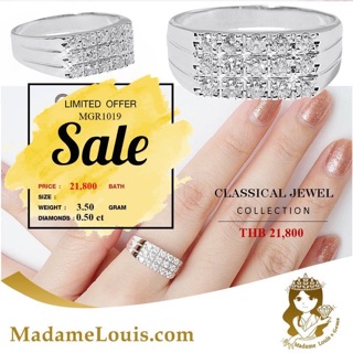 [ผ่อน 0% นาน10เดือน]MD GEMS แหวนเพชรแท้ น้ำ98 ทองแท้ มีใบรับประกัน ส่งฟรี!