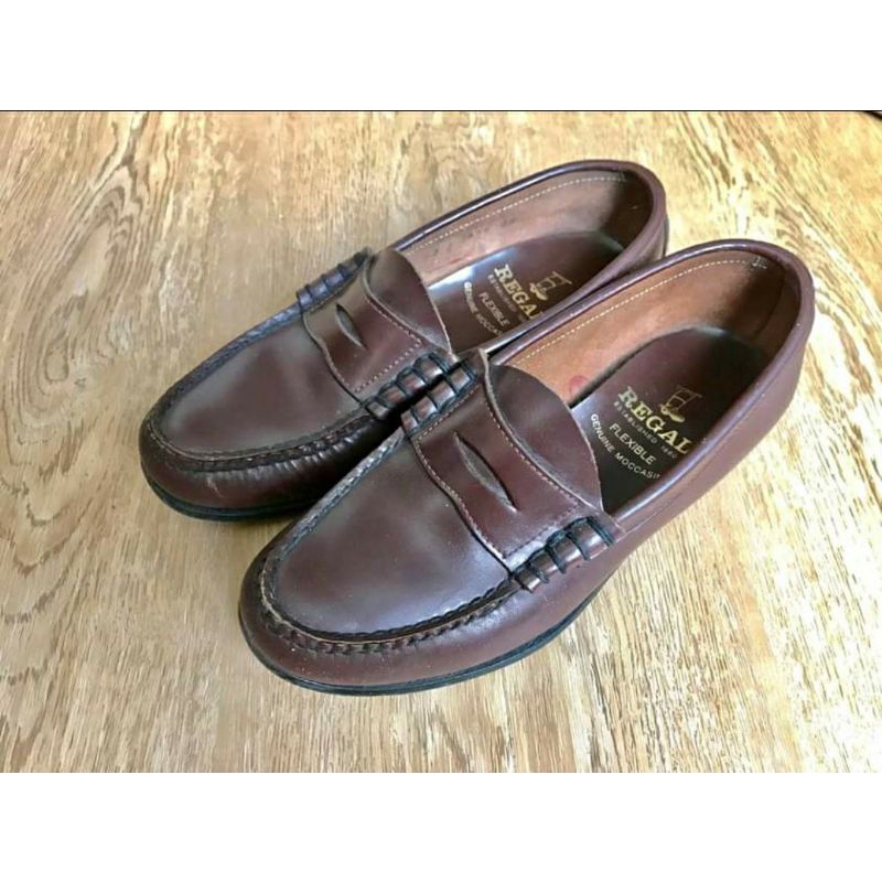 SALE รองเท้าหนังแท้ Regal Penny loafer moccasin