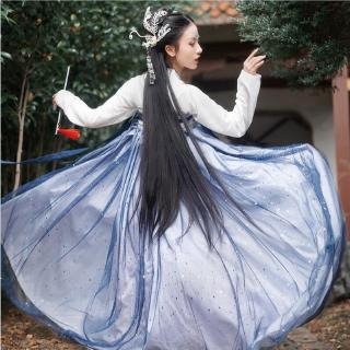 Baili Mingqing ต้นฉบับ [ดาว] Hanfu นักเรียนหญิงหน้าอกหน้าอกเบาะกระโปรงสไตล์จีนที่ไม่ใช่เครื่องแต่งกายฤดูใบไม้ผลิและฤดูร้