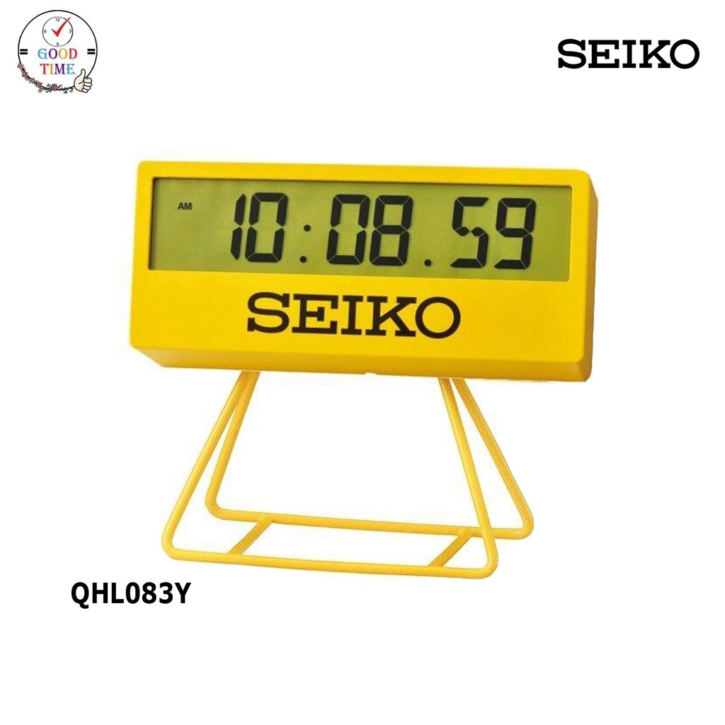 SEIKO CLOCKS นาฬิกาปลุก รุ่น QHL083Y ขนาดกว้าง 17.5 ซม.