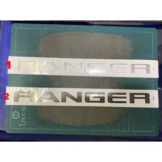 FORD RANGER 2017 สติกเกอร์ สีเข้ม สีอ่อน กระบะ ท้าย WILKTRAK STICKER รูปลอก ด้านท้าย กันน้ำ ฟอร์ด เรนเจอร์ 27 x 2.3 cm