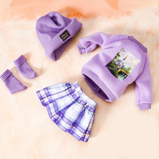 มาใหม่ ชุดเสื้อผ้าตุ๊กตา 1/6 Bjd 12 นิ้ว อุปกรณ์เสริมกระโปรง