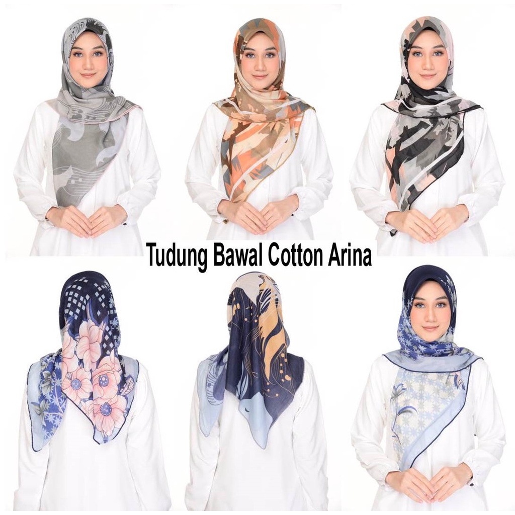 ใหม่ AUG 21 READYSTOK TUDUNG BAWAL COTTON CORAK PRINT ANTI KEDUT BIDANG 45