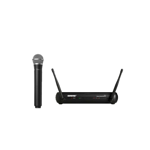 SHURE SVX24A/PG58-Q12 ชุดไมค์ลอยเดี่ยวแบบมือถือ ย่าน UHF คลื่นความถี่ 748-758 MHz MHz WIRELESS VOCAL