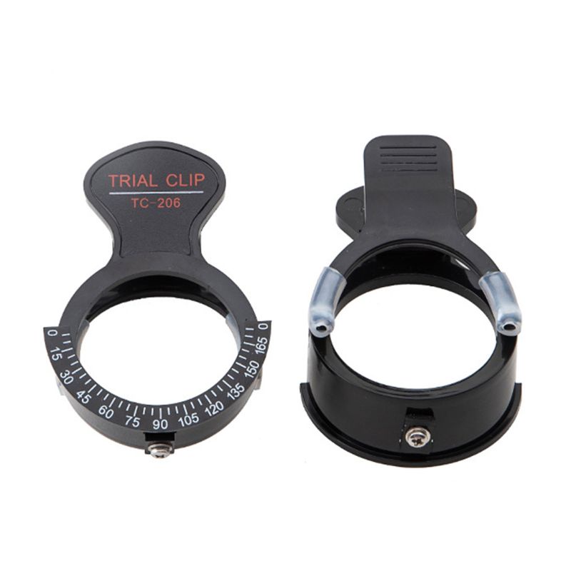 HL Single Eye Trial Frame ปรับได้ 0°-165° Scale กรอบทดสอบออปติคอลสามชั้นทนต่อการสึกหรอสําหรับร้านค้า