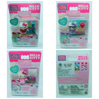 มินิฟิกเกอร์ Hello Kitty พร้อมฉาก ลิขสิทธิ์ MEGA BLOKS