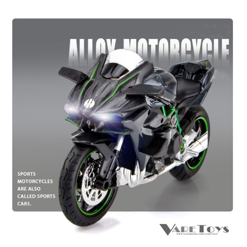 โมเดลมอเตอร์ไซด์บิ๊กไบค์ Superbike Scale1:12 ของเล่นวันเกิด Bigbike ของสะสม มีเสียง มีแสง ประกอบได้