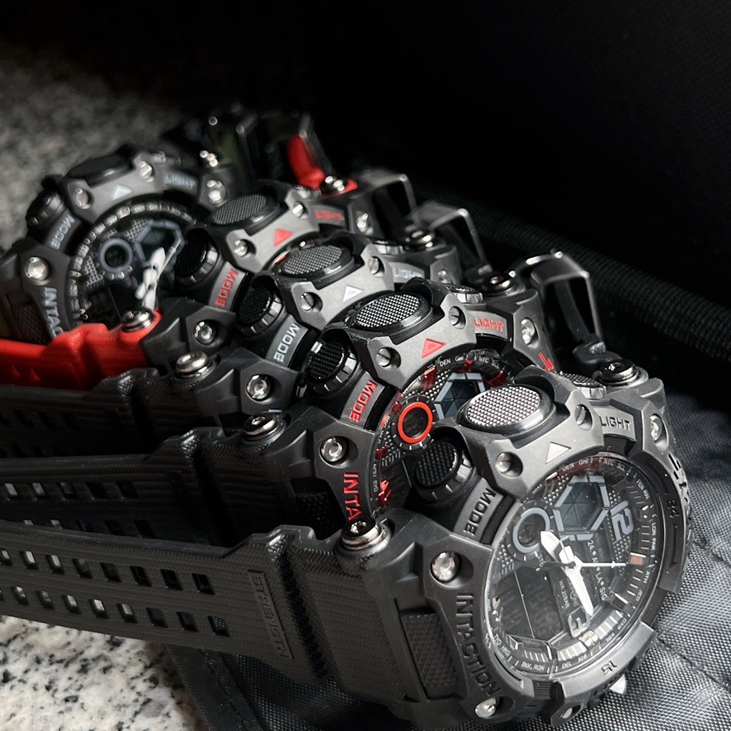 Watchtime EXponi นาฬิกาข้อมือแบรนแท้ หน้าปัดขนาด 55มม. กันน้ำได้ 100% มีไฟ ดูเวลากลางคืน มีวันที่เดือนป