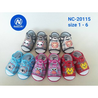 รองเท้าเด็กหัดเดิน แบบมีเสียง Nc-20115 size 1-6