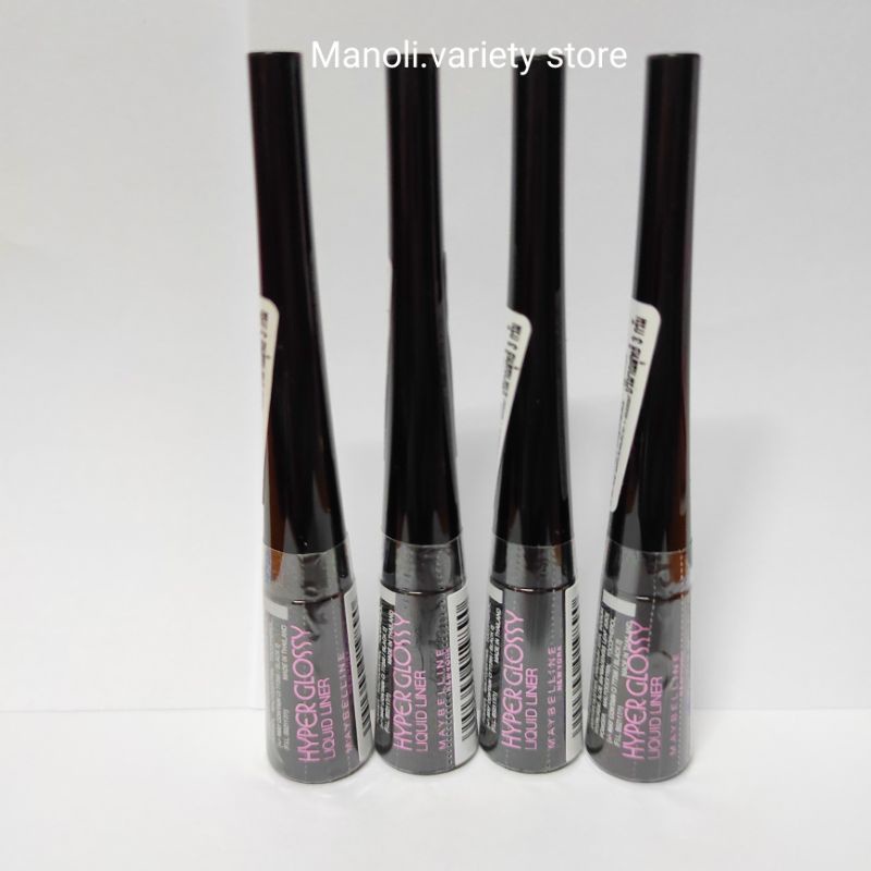 Maybelline Eye liner แบบกลอส สีดำเข้มสนิท (ของแท้) กรีดตาสวยได้