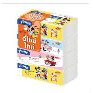 ผลิตปีนี้ 1แพค​/115แผ่น/4ชิ้น​  Kleenex กระดาษเช็ดหน้าดิสนีย์ Tsum Tsum ซอฟ บ๊อกซ์