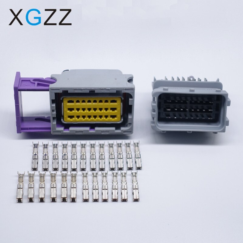 Fci ECU Connector 24 Way ชายและหญิงที่อยู่อาศัยปิดผนึก HCCPHPE24BKA90F
