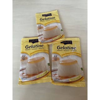 ส่งฟรีไม่ใช้โค้ด gelita gelatine เยลลิต้า แผ่นเจลาติน