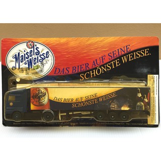 1/87 Trailer Ad Truck หัวลากสีน้ำเงิน รุ่น Benz Actros โฆษณา Maisels Weisse (รถยาว 19 cm)