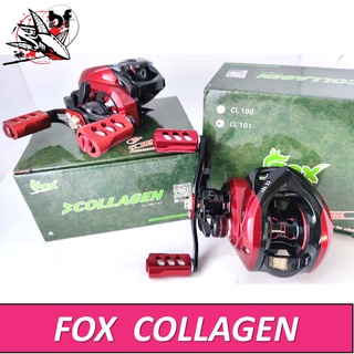 BPFSEP65 ลด65.-รอกหยดน้ำ FOX Collagen ลูกปืน3+1 รอบ 7.2:1 แถมอะไหล่ เขาควาย และตัวหนอน มีหมุนซ้ายและหมุนขวา