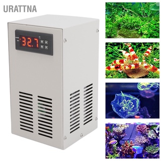 Urattna เครื่องทําความเย็นตู้ปลา เสียงเงียบ สําหรับ 20L 70W ปลั๊ก Us 100‐240V