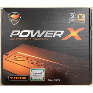 POWER SUPPLY (อุปกรณ์จ่ายไฟ) COUGAR 700W POWERX (80+ BRONZE) สภาพดี ไม่มีตำหนิ