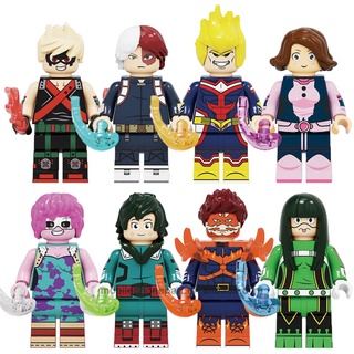 ของเล่นตัวต่อเลโก้ My Hero Academia Katsuki Todoroki Mina Asui Tsuyu Chacarter ขนาดเล็ก สําหรับเด็ก