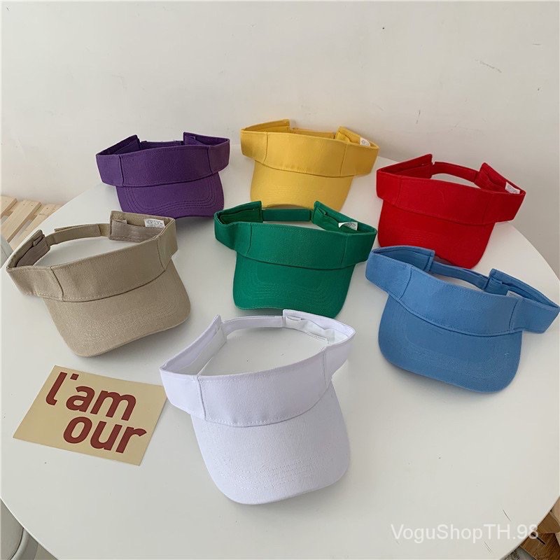 พร้อมส่ง 📦 หมวกวิ่ง / กอล์ฟ แบบผ้า ครี่งใบ สำหรับบังแดด ออกกำลังกาย