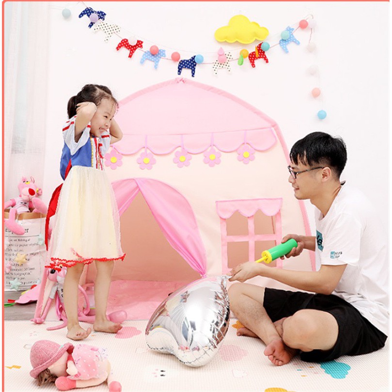 บ้านเด็ก เต็นท์เด็ก บ้านของเล่น พับเก็บได้ มีให้เลือก2สี สินค้าพร้อมส่ง