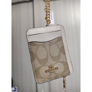 Coach C0058 Zip card case in  signager canvas 🇺🇸