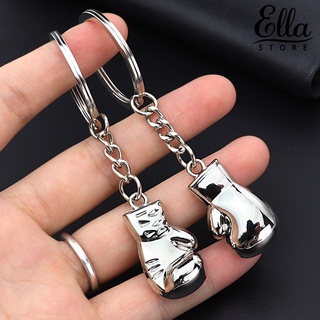 Ellastore123 พวงกุญแจ จี้ถุงมือชกมวย ความแข็งแรงสูง ขนาดเล็ก สําหรับตกแต่ง 2 ชิ้น