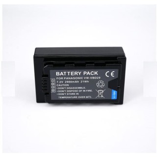 แบตกล้องPANASONIC VW-VBD 29 FOR AG-3DA1/AG-3DA1E/AG-3DA1P/AG-AC90P/AG-AC90PJ/AG-AC90PX/AG-DVX100/AG-DVX100B/AG  รายละเอี