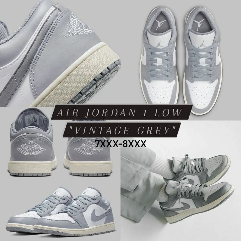 Air Jordan 1 Low "Vintage Grey" แท้💯%