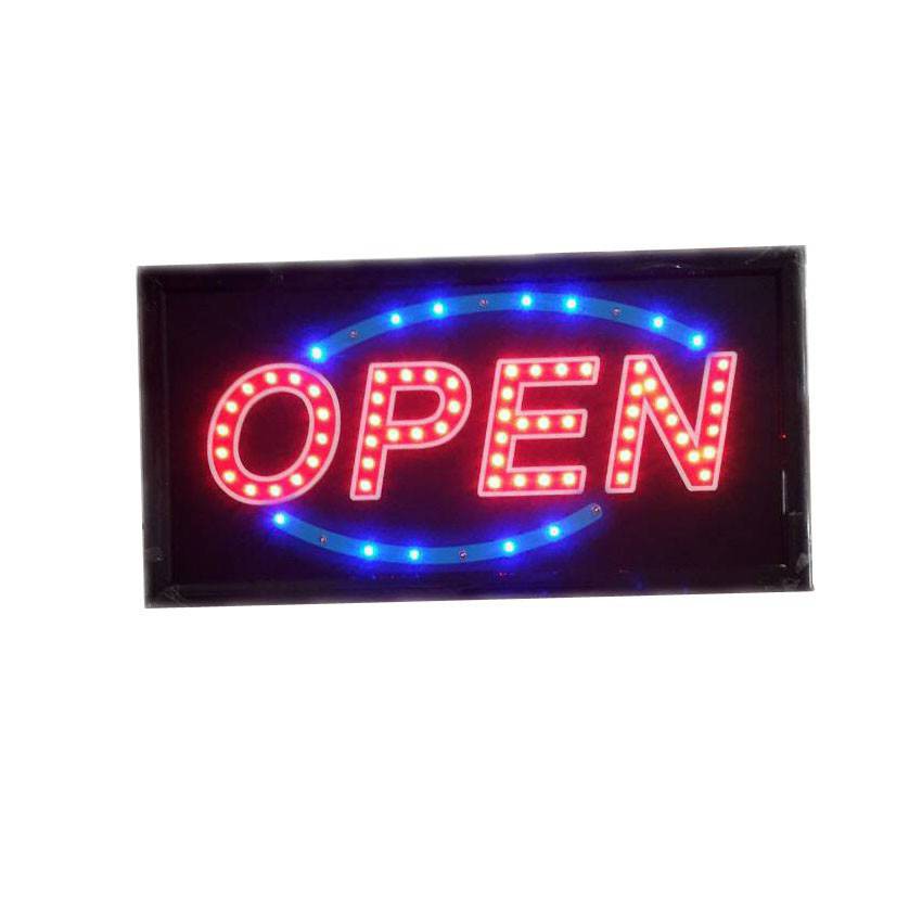 ป้ายไฟ LED OPEN ป้ายไฟตกแต่งร้าน Y-W-OPEN