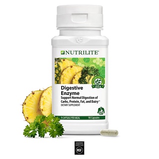 Nutrilite Digestive Enzyme ขนาด 30 วัน ช่วยลดปัญหากรดไหลย้อน ท้องอืด ท้องเฟ้อ เลอเปรี้ยว Amway USA