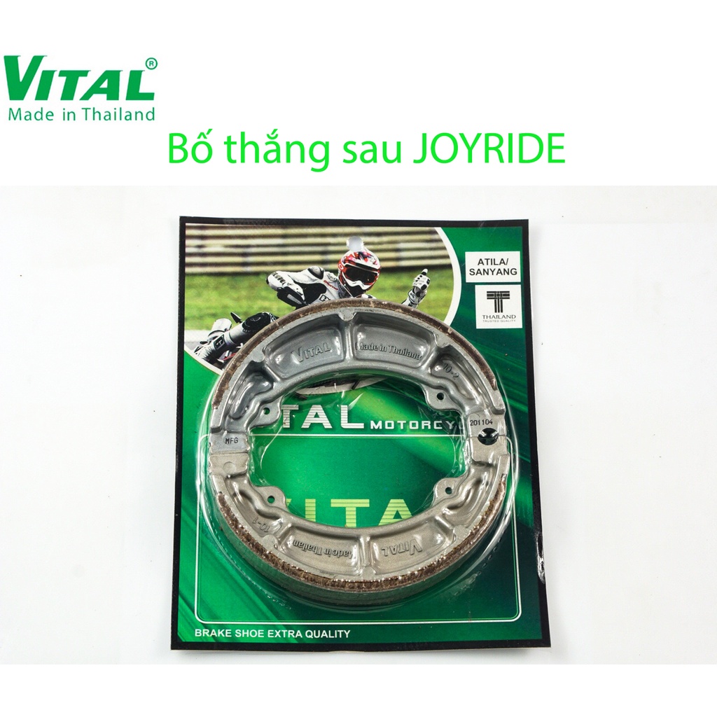 ผ้าเบรค-เบรคหลัง+หน้า JOYRIDE - แป้นเบรกมอเตอร์ไซค์, ลิฟท์ดิสก์, ฝาครอบ VITAL ของแท้, ประเทศไทย