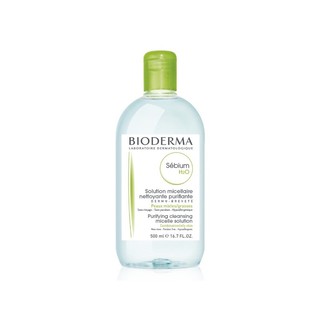 [พร้อมส่ง ของแท้ 💯%] ‼️ ไม่แท้ยินดีคืนเงิน‼️ Bioderma Sebium H2O สำหรับผิวมัน ผิวผสม (สีเขียว X 500ml.)