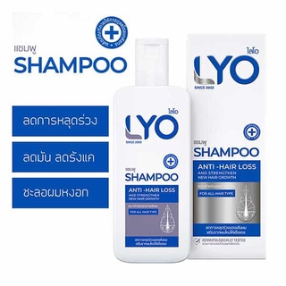 LYO SHAMPOO ไลโอ แชมพู 1ขวดLYO ไลโอ แชมพู  ปัญหา ผมร่วง ผมบาง บำรุงรากผม ช่วยผมขึ้นใหม่ ผมดกดำ คันหนังศรีษะ ผมบาง ศรีษะ