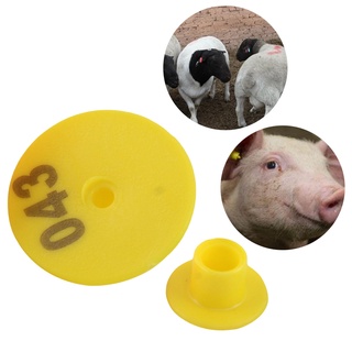 FM🐕100Pcs Round Shape Universal Animal Animal Ear Tags Labels for Goat Sheep Pig