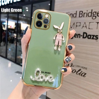 เคส Samsung Galaxy Note 8 9 Note 10 10 Pro Note 20 Note 20 Ultra M51 M31 Note 10 Lite S10 Lite เคสหรูหรา เพชร เพชร หัวใจ กระต่าย ป้องกันกล้อง