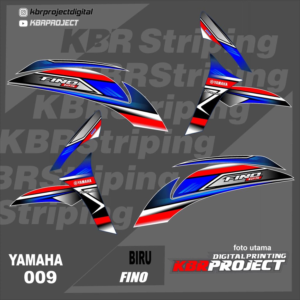 สติ๊กเกอร์ติดมอเตอร์ไซค์ - Fino striping - มอเตอร์ไซค์yamaha - มอเตอร์ไซค์ - Fino - สติ๊กเกอร์วาริat