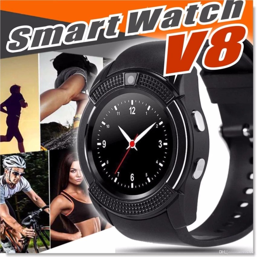 Smart Sport Watch V8 For Android Smartphone Support TF SIM Card Bluetooth (GT08)