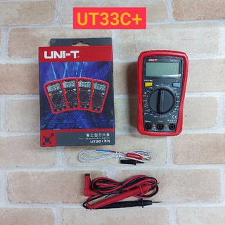 UNI-T UT33C+ มัลติมิเตอร์แบบดิจิทัลช่วงอัตโนมัติขนาดปาล์มAC DC