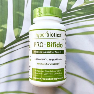 PRO-Bifido Probiotic Support for Ages 50+, 60 Tablets (Hyperbiotics) โปรไบโอติคส์