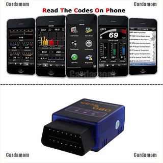 (carda) Elm 327 obd 2 obdii อุปกรณ์สแกนเนอร์บลูทูธ สําหรับ android