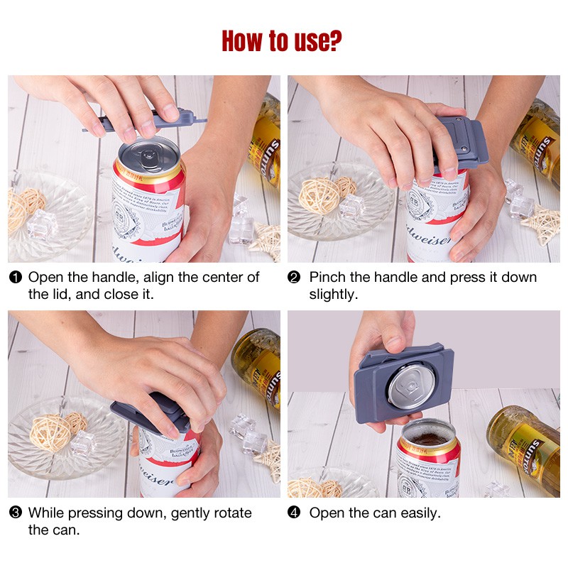 20 Beer Draft Top Can Opener Topless The Easiest Manual Wine Bottle