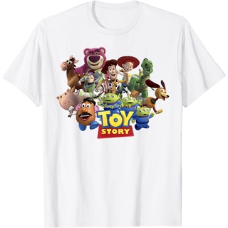 เสื้อยืดผ้าฝ้ายพรีเมี่ยม เสื้อยืด พิมพ์ลายดิสนีย์ Pixar Toy Story Buzz Woody Jessie สําหรับวิ่ง