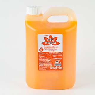 💥โปรสุดพิเศษ!!!💥 กรีนการ์เดน น้ำส้ม 40% 2 ลิตร Orange Juice40%2L