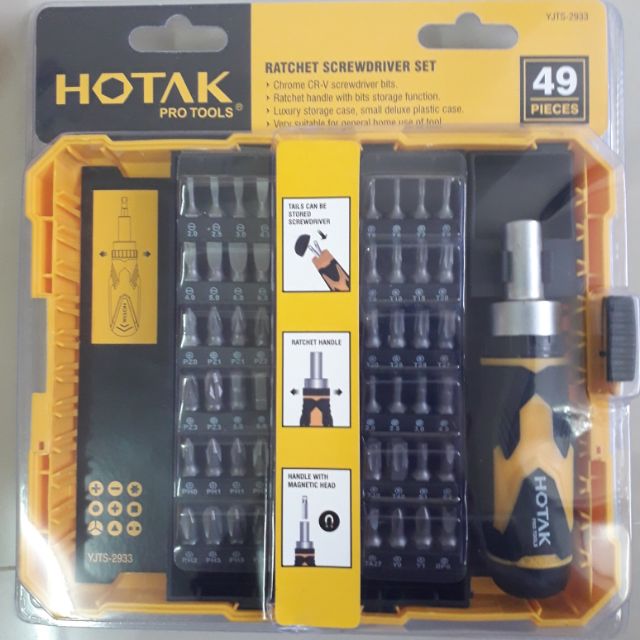 ชุดเครื่องมือ ไขควงอเนกประสงค์ 49 in 1 Hotak Pro Tools ของแท้ ใช้งานทนทาน
