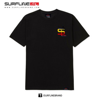 เสื้อยืดชาย Men T-Shirt - SL05149 - สีดำ (Surfline)