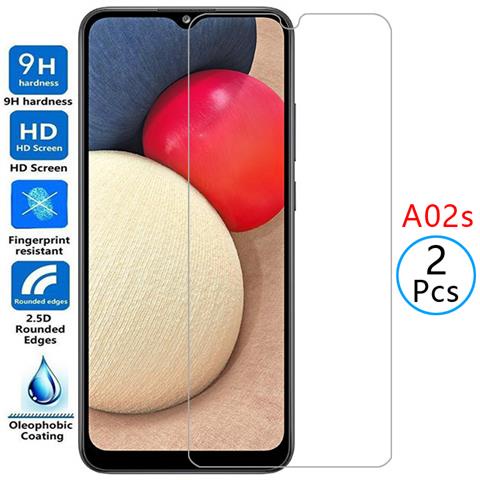 กระจกนิรภัยสําหรับ Samsung A02s กระจกป้องกันป้องกันหน้าจอบน Galaxy a 02s A02 s 6.5 ฟิล์มติดโทรศัพท์ 