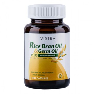 VISTRA RICE BRAN OIL 1000MG 40/S -ช่วยควบคุมระดับไขมันในเลือด -ช่วยบรรเทาอาการในช่วงวัยทอง